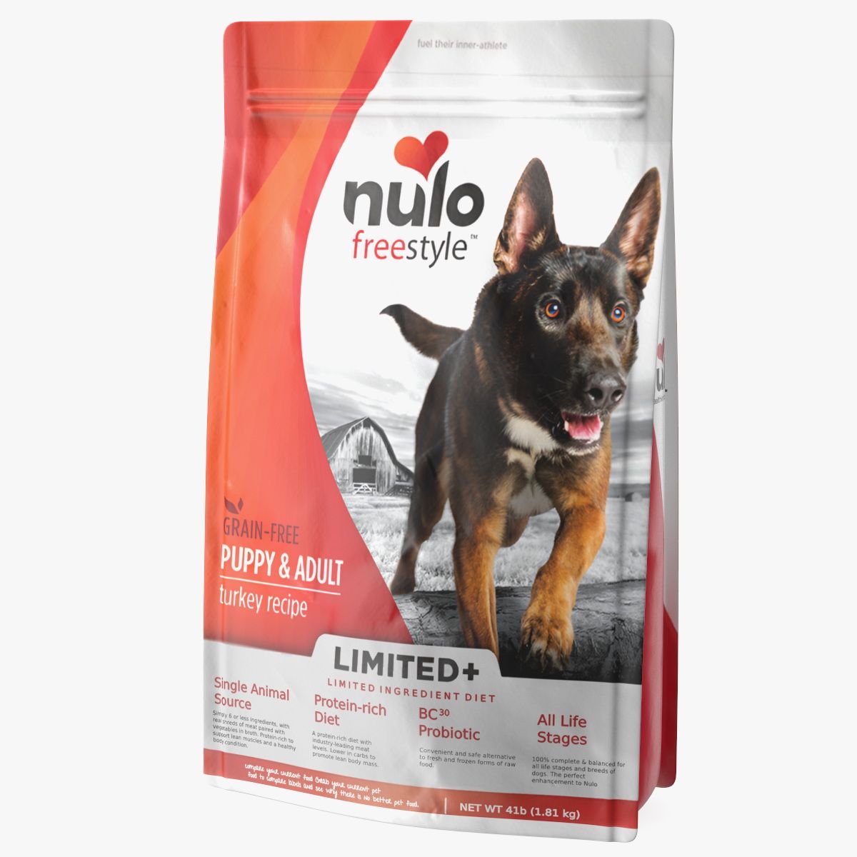 Paquete de alimento seco para mascotas Nulo de 4 lb modelo 3d