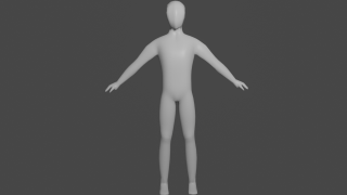 base character rigged 3d model