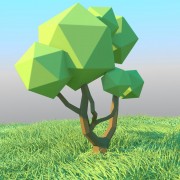 low poly tree 3d model