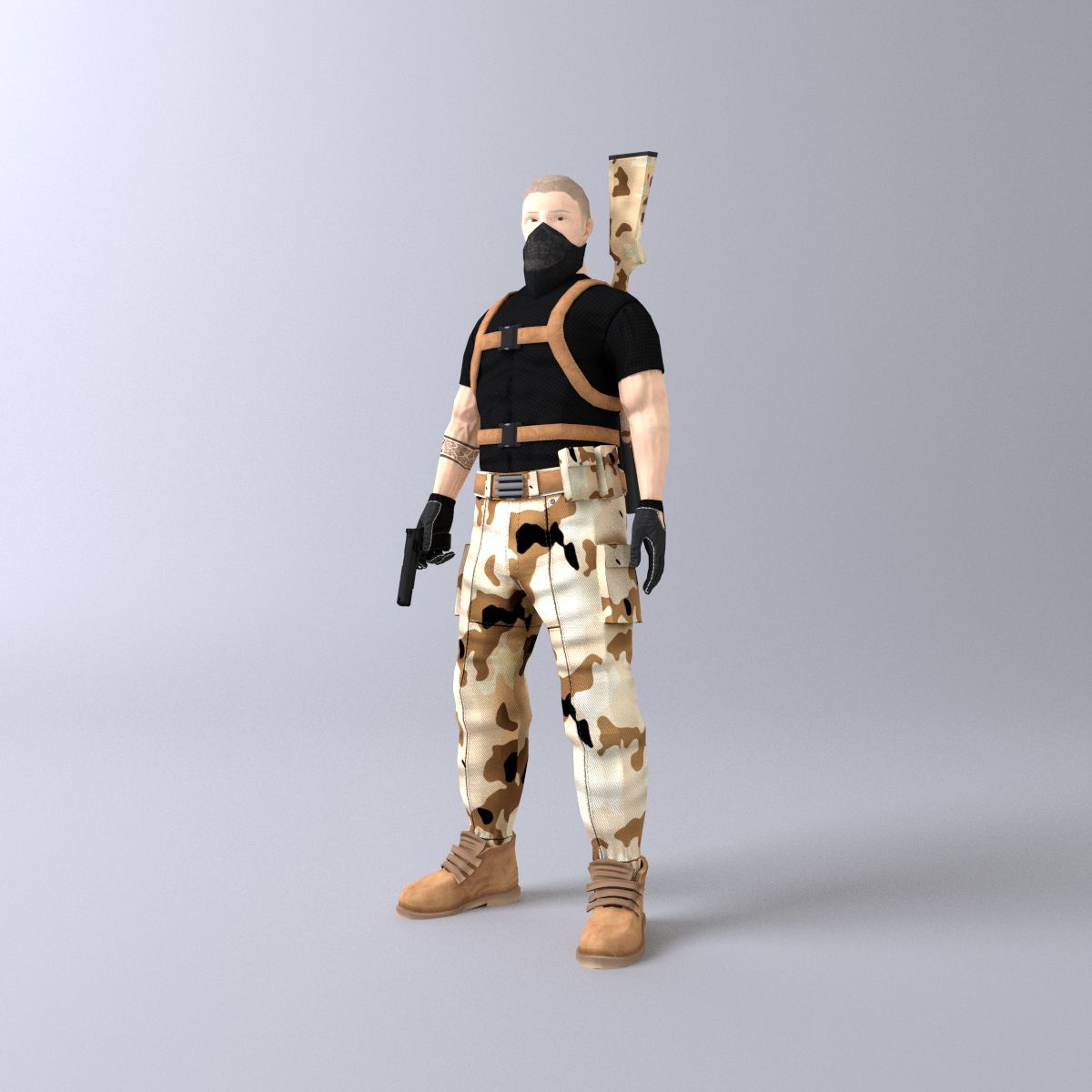 Soldier 3d model