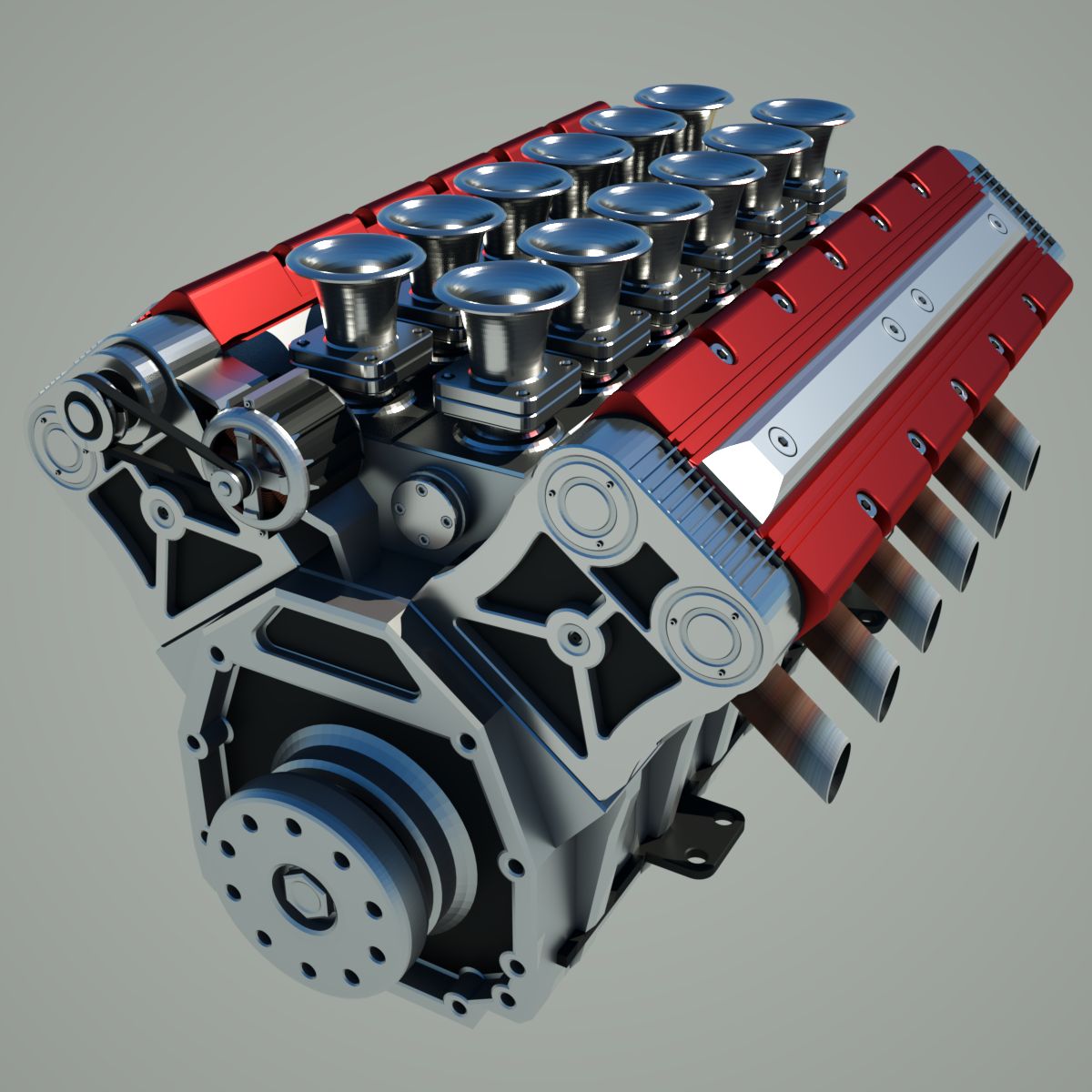 V12 Engine 3d model