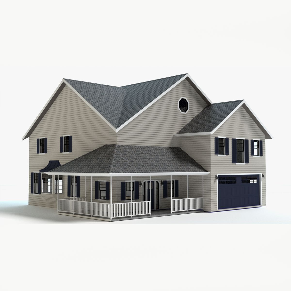 Country Farm House 3d model