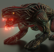 Alien Animal Update in Blender-2.8x 3d model