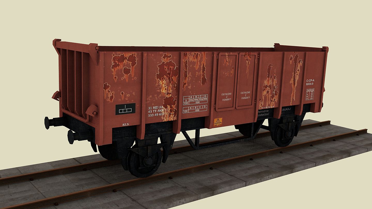 Train wagon 3d model