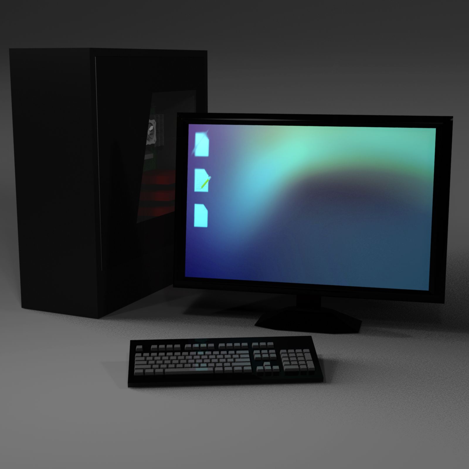 Computer 3d model