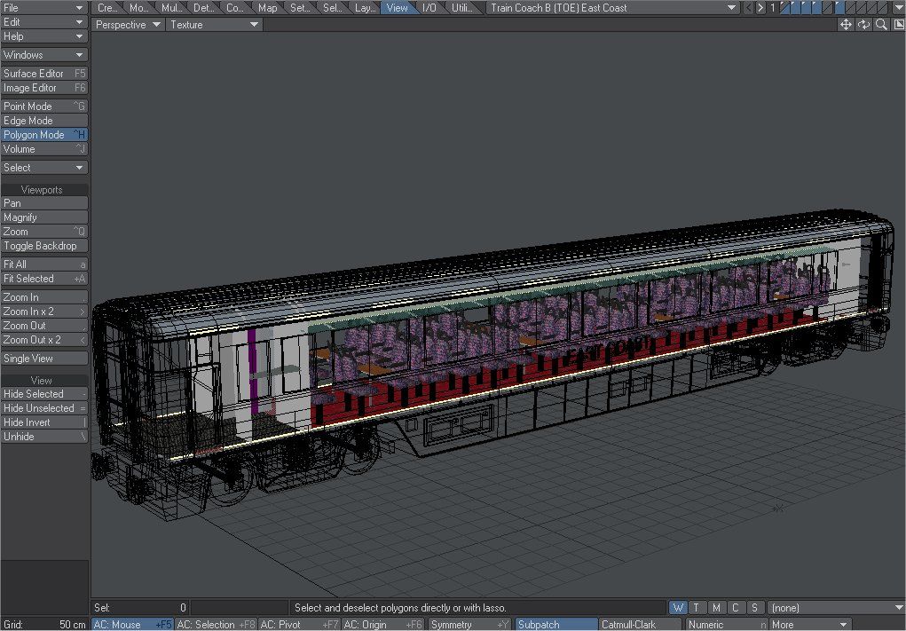 GNER Buffet Coach updated detail 3d model