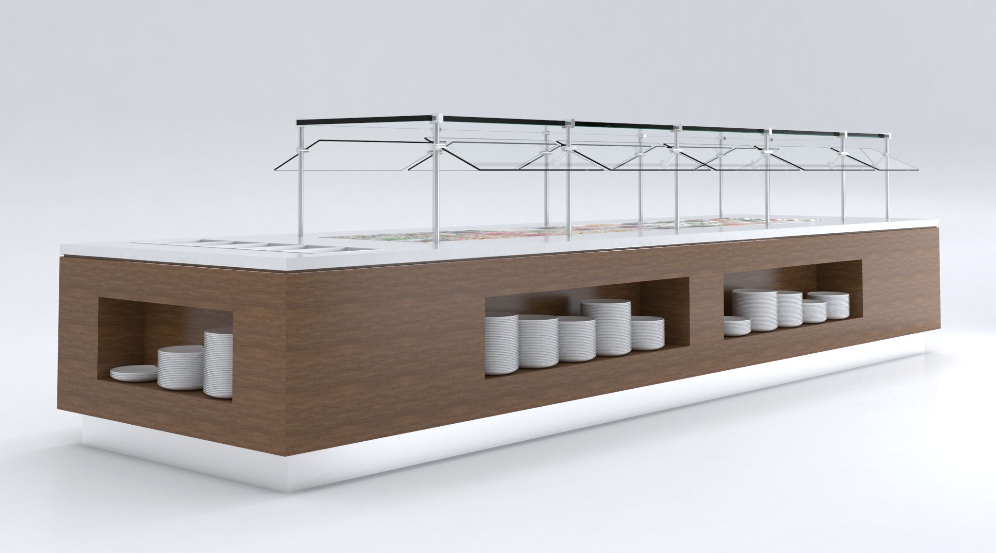 Salad Bar 3d model