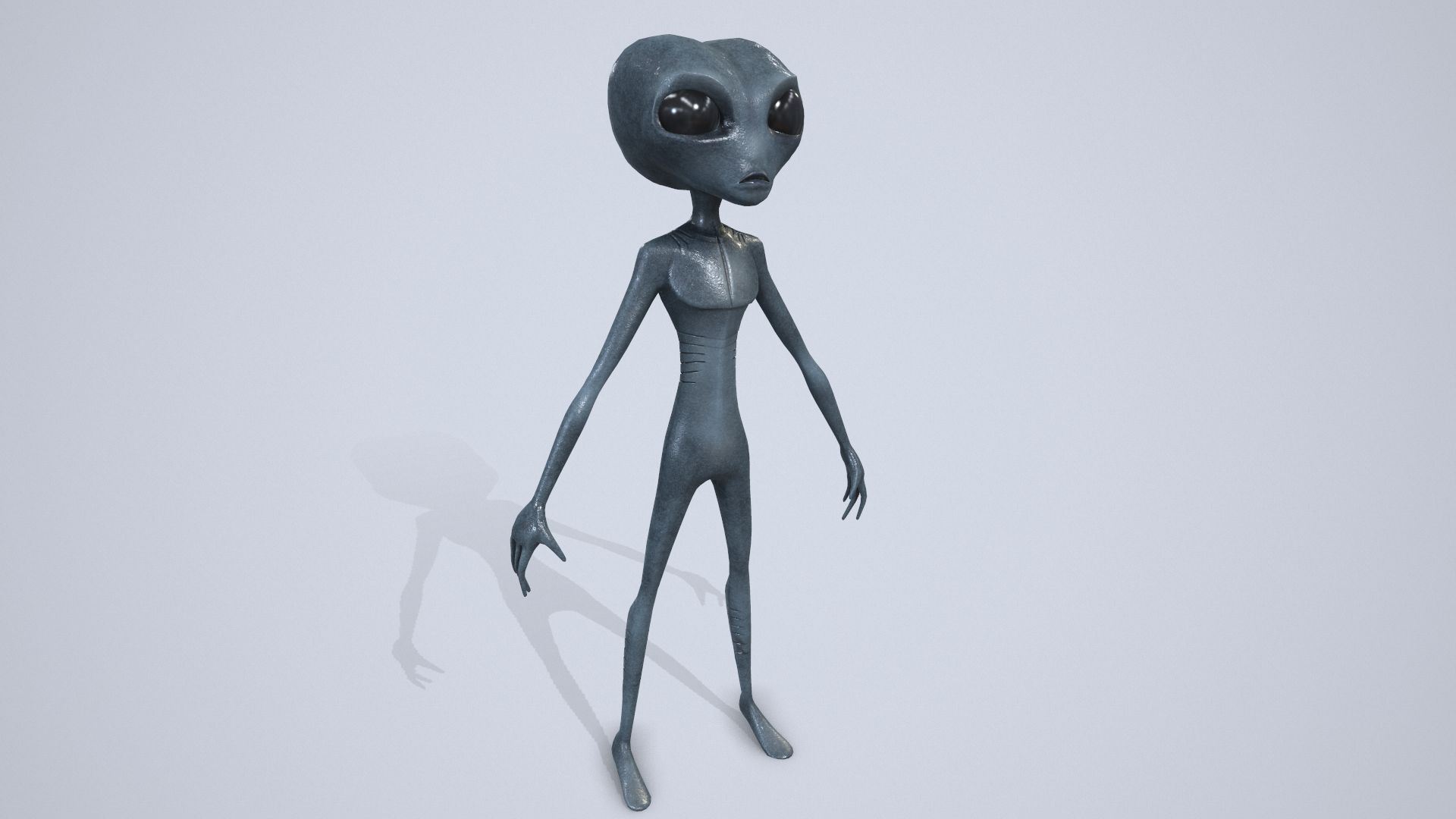 Alien character 3d model