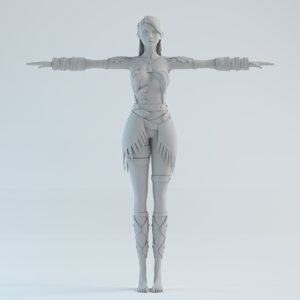 woman model 3d model