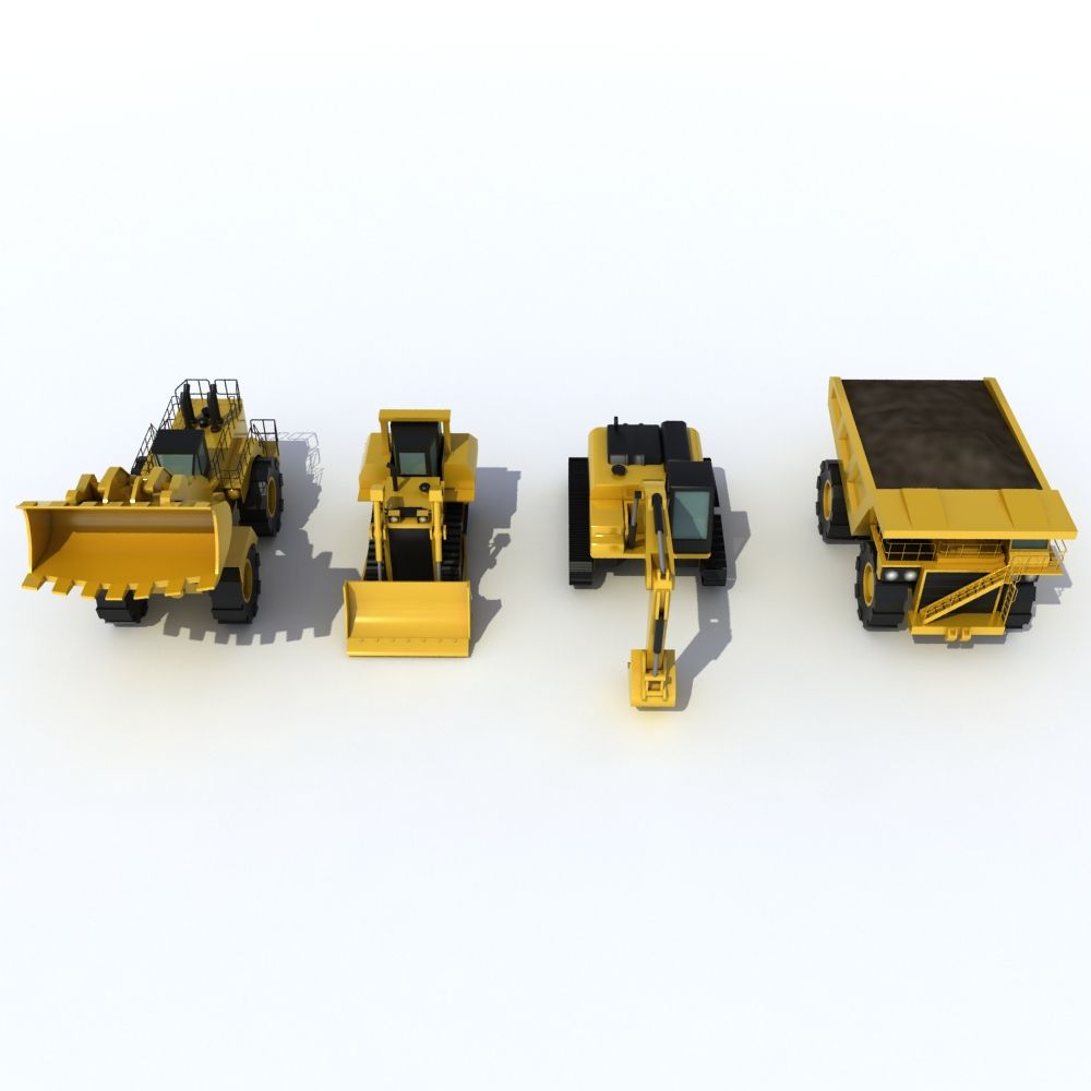 Industrial Vehicles Pack 3d model