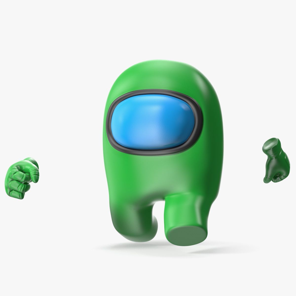 Il personaggio verde tra noi corre 3d model