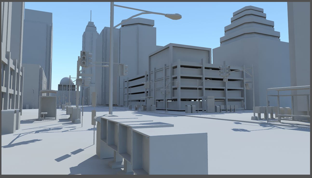 City Street 3d model