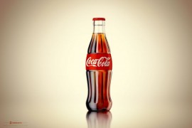 Professional scene with Coca-Cola bottle 3d model