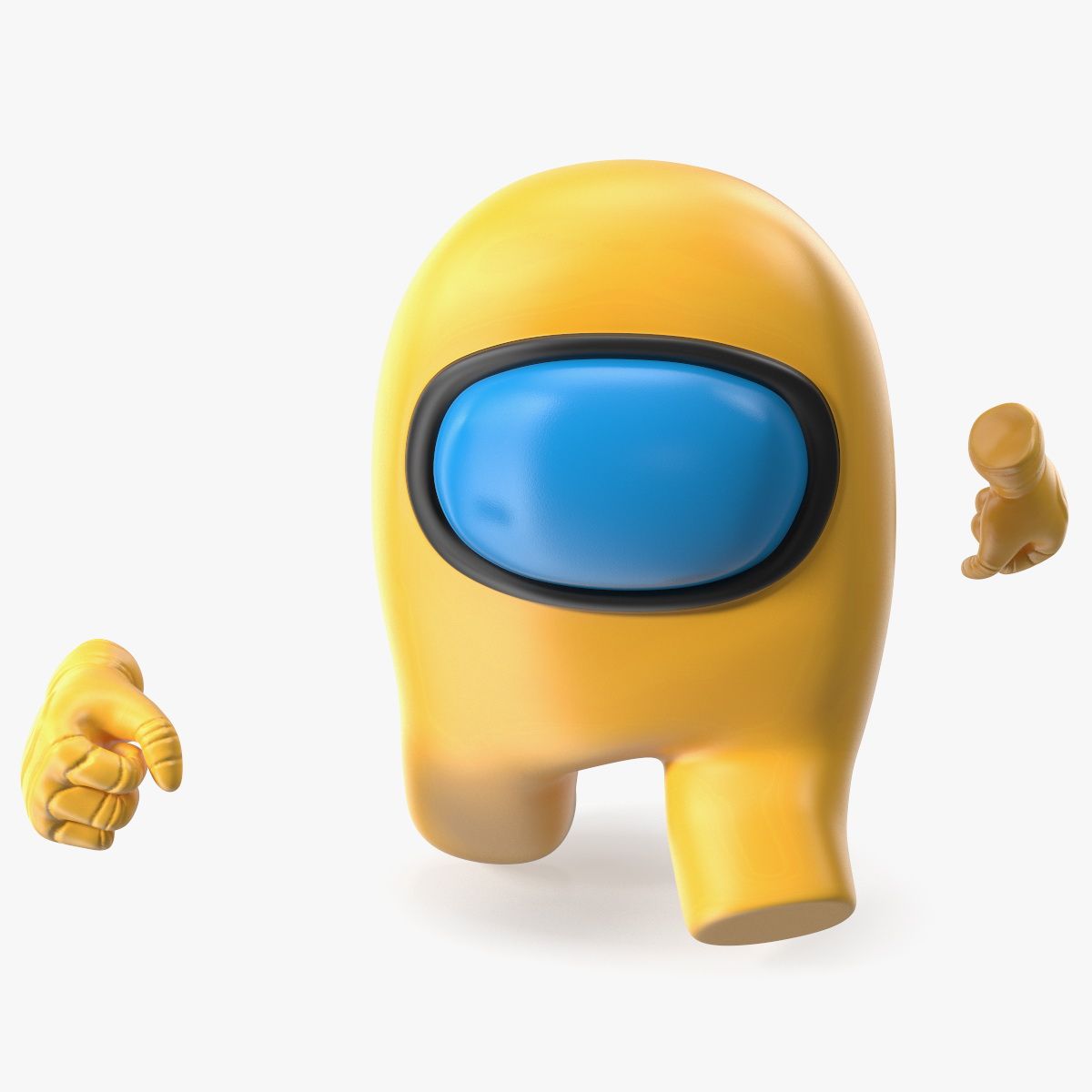 Correndo tra noi personaggio giallo 3d model