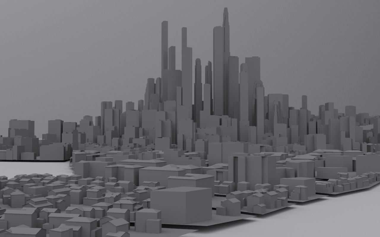 Distant City 3d model